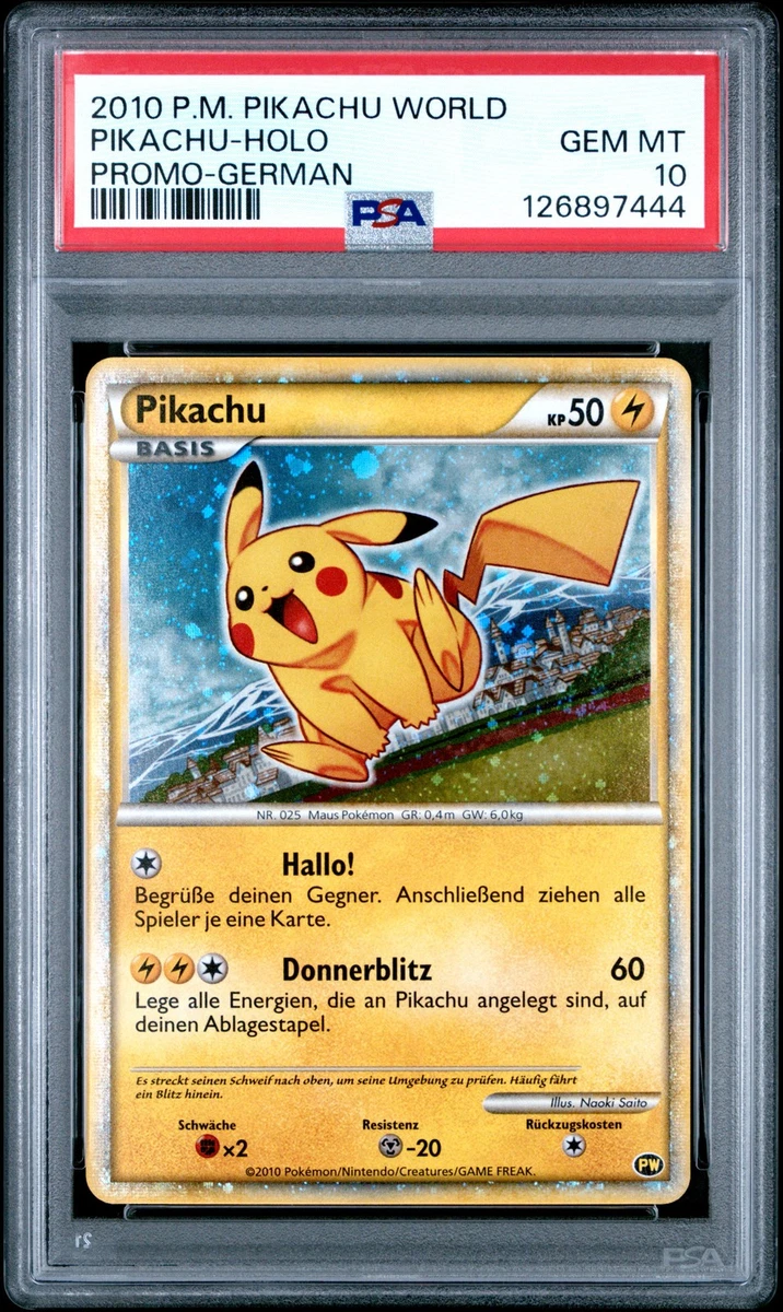 Pikachu Pokémon TCG German Individual Collectible Card Games for