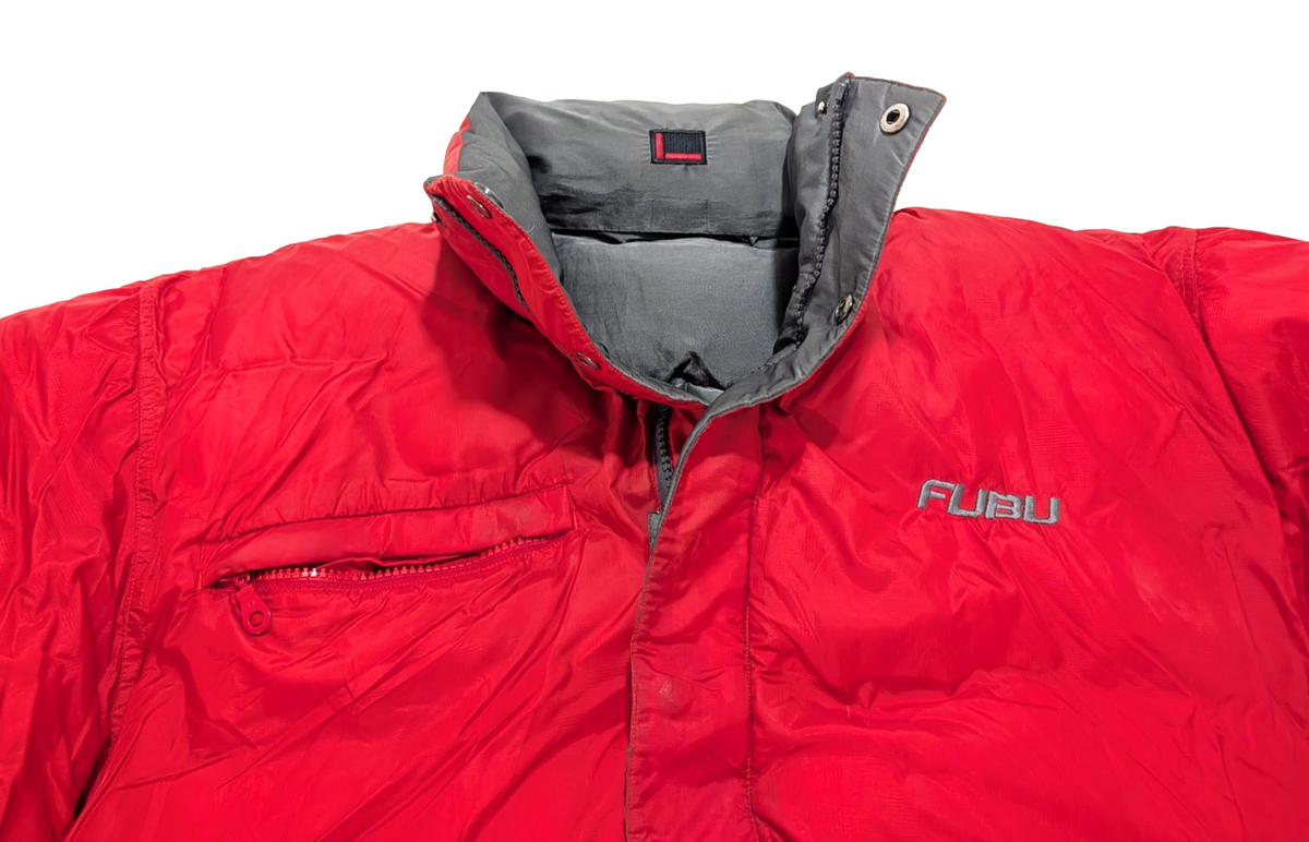 Vintage FUBU The Collection Double Sided Puffer Jacket Size XL