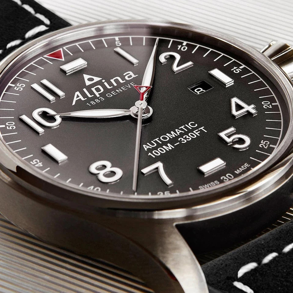 Alpina Heritage Startimer Pilot Automatic Stainless steel 44mm Watch AL-525G4TS6 - image 4 of 4