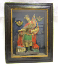 QUADRO IN SCATOLA - San Floriano - Germania meridionale, Boemia 1840 circa - In originale Cassetta in legno