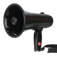 20 watt Megaphone with Foldable Handle, 4 Mode, for Dog balck