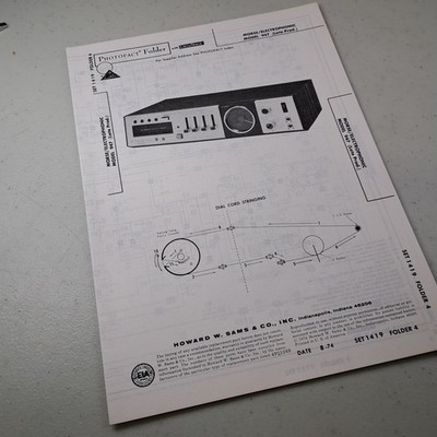 MORSE/ELECTROPHONIC MODEL 947 Stereo Receiver Manual 1974 Photofact