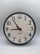 Primex Wireless Wall Clock TESTED Q12000-1 Catalog # 14155 Made In USA