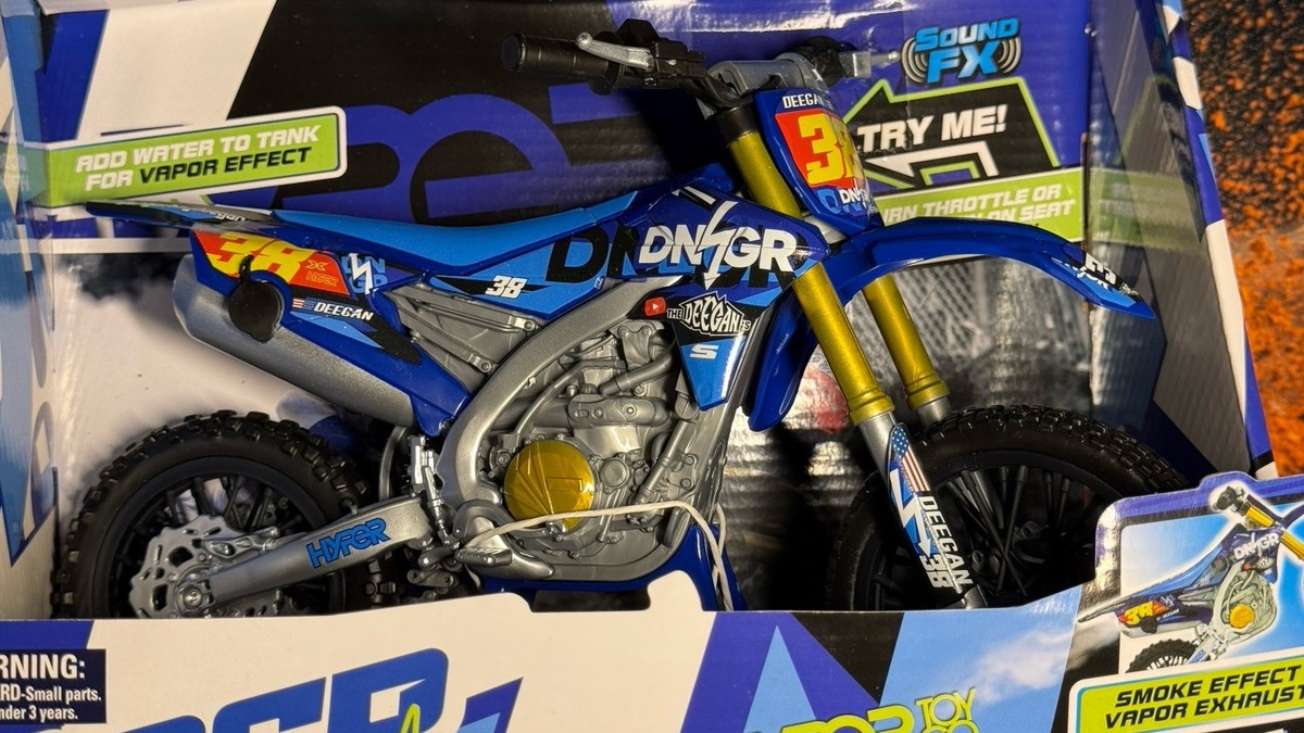 Haiden Deegan Toy Dirtbike - Real Throttle Smoking Exhaust | eBay