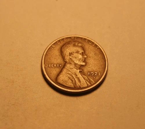 1921 S Lincoln Cent FINE 5