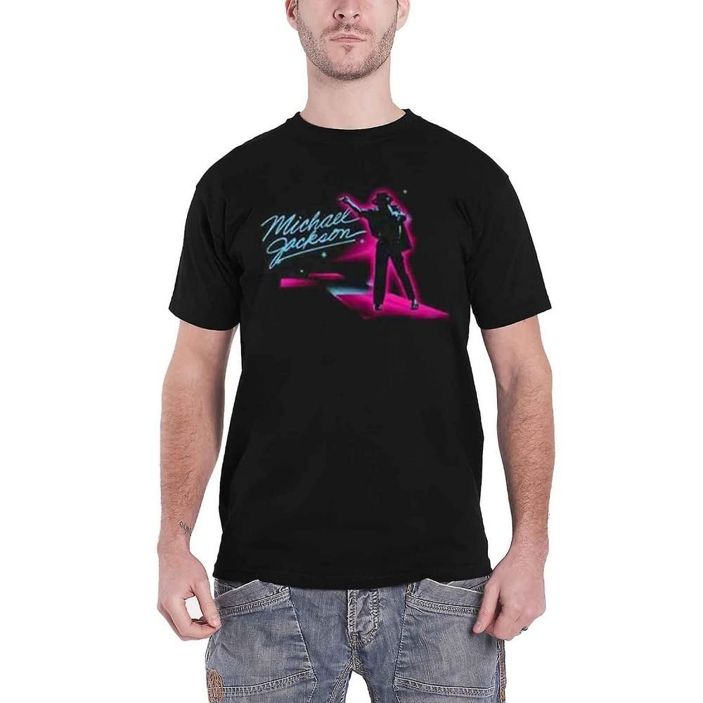 Rockoff Trade Michael Jackson Neon Camiseta para Hombre