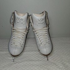 Figure Skates Girls 2131 Sz 2R Elle By Jackson White Bling