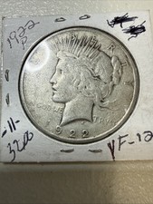 1922 Peace Dollar In VF Condition 