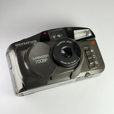 Film Camera Olympus Super Zoom 700BF Black Vintage 35mm Point & Shoot Tested . .