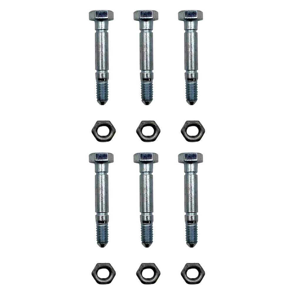 6 Pack Shear Pins Nuts fit 510015 51001500 AM136890 AM122156 3285-11 Snow Blower