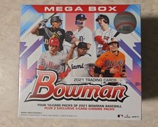 2021 MLB Bowman Mega Box Baseball Factory Sealed Unopened Exclusive Chrome Packs