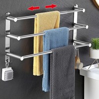Handtuchhalter Badezimmer KüChe Edelstahl Ausziehbar Wandmontage 43-78CM