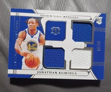 2021-22 PANINI NATIONAL TREASURES ROOKIE TRIPLE MATERIALS JONATHAN KUMINGA  /99