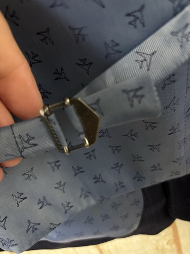 Veste de costume personnalisée Charles Tyrwhitt gilet bleu 42" super 120s laine PORTÉ UNE FOIS - Photo 22 sur 24
