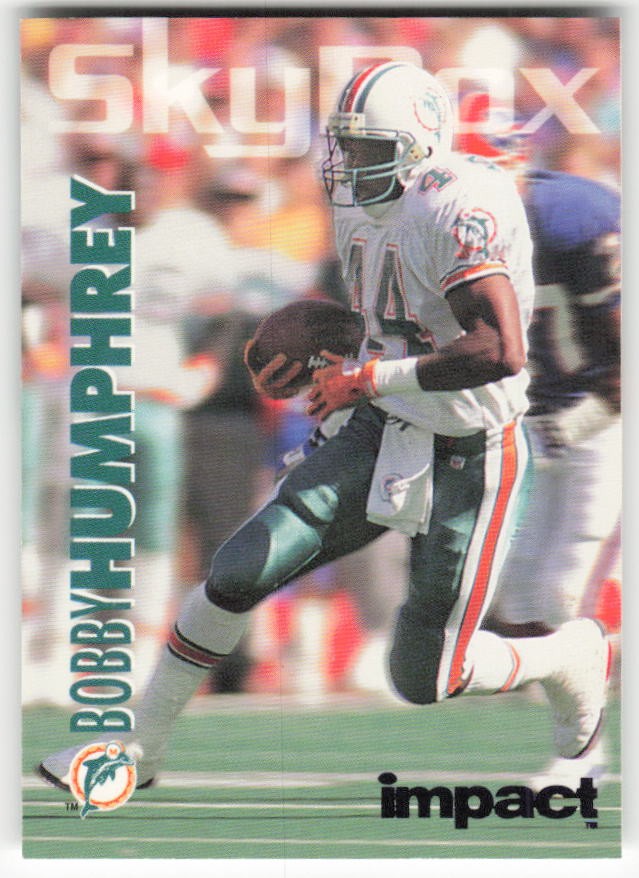 1993 SkyBox Impact Bobby Humphrey #177 Miami Dolphins NM
