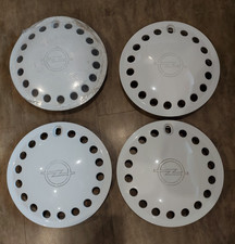 Orig. Satz  (4 Stück) Opel Kadett E Ascona C Radkappen Zierblenden weiß NEU 13"