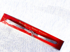 NIP NOS vtg 50s-60s replacement Silver BRACELET WATCH BAND safety chain/clasp