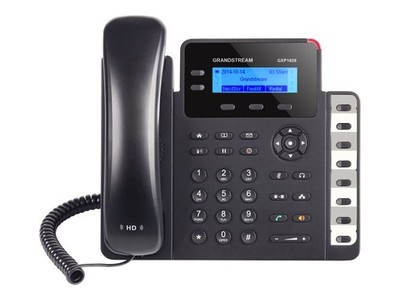 Grandstream GXP1628 DECT-Telefon Freisprecheinrichtung 500 Stimmen Schwarz GXP-1628