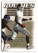 2000 SkyBox Dominion #213 Plaxico Burress Rookie Pittsburgh Steelers