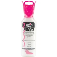I Love To Create Tulip Dimensional Fabric Paint 1.25oz-Metallics - Whi (3Pk)