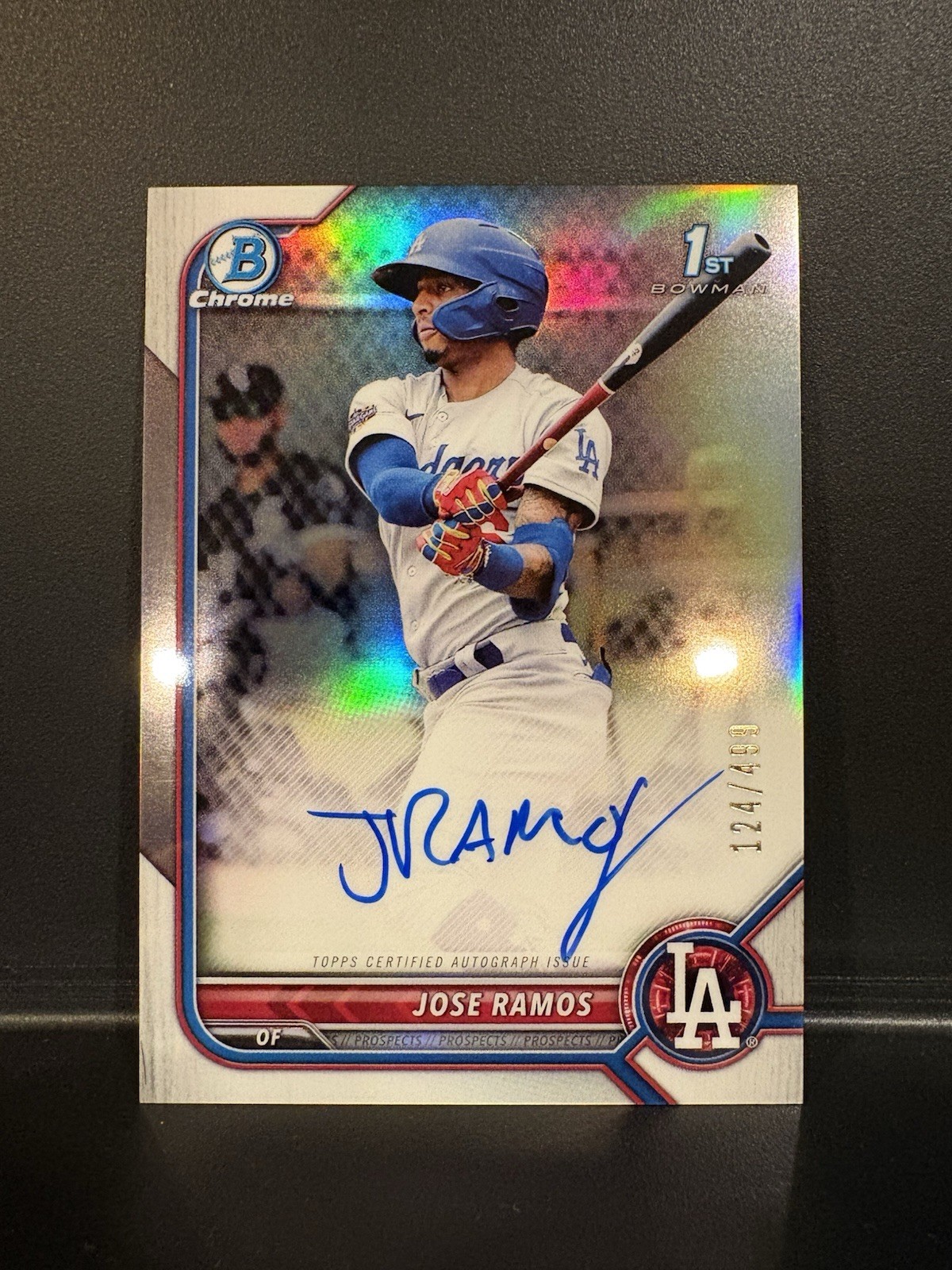2022 Bowman Chrome Jose Ramos 1st Refractor Auto /499 #CPA-JRS