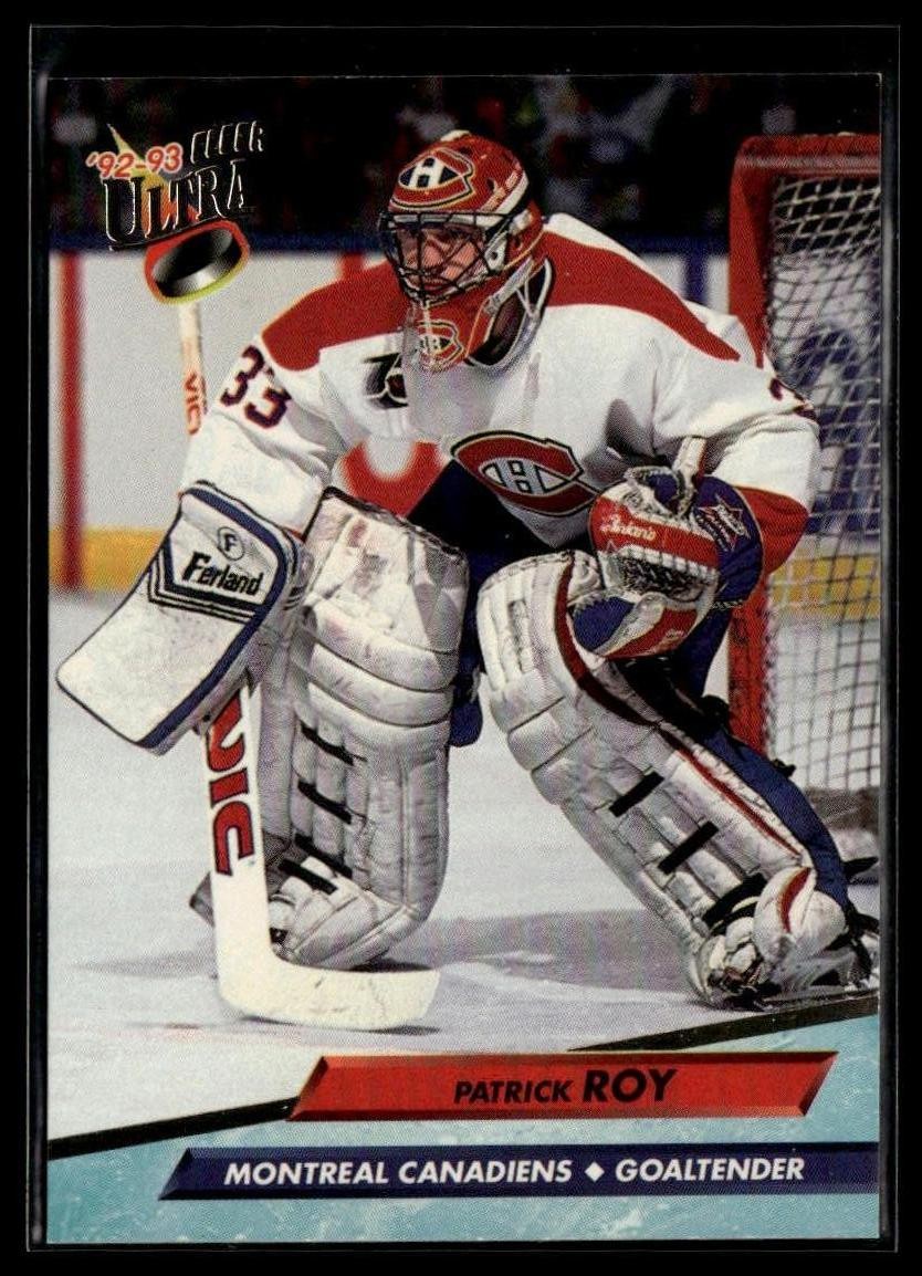 1992-93 Ultra #108 Patrick Roy Montreal Canadiens