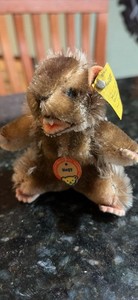 Steiff Nagy Beaver Mini Plush Under 6 in Vintage 1960 MPN 5306,02 Ear Tag