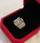 PRIVATE SALE Vintage Men's 14K Gold Ring with Sterling top Size 6