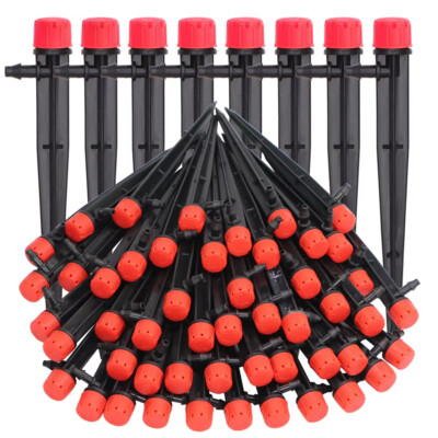 LOT New Watering Drip Irrigation Sprinkler Adjustable Drippers Inserting Ground