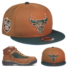 New Era Chicago Bulls Snapback Hat Match Timberland Field Boots Beef & Broccoli