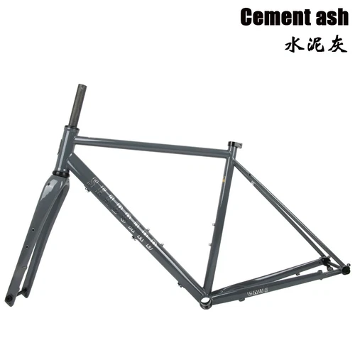 700C Carbon Road Bicycle Frameset Steel Gravel Off-Road Bike Frame Disc Brake - Picture 11 of 36