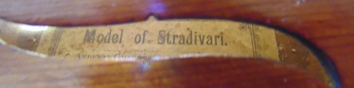 Vintage alte Geige beschriftet Modell von Stradivari Antonius Guanerius etc....dv64 - Bild 6 von 11