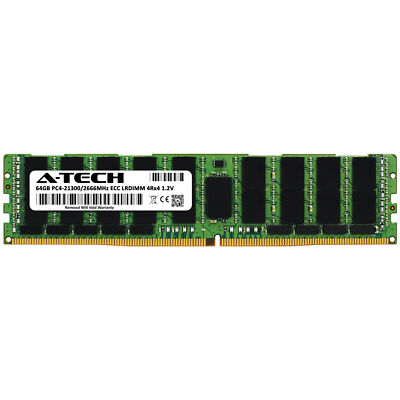 64GB DDR4 PC4-21300 ECC LRDIMM (Replacement for HP 840759-691