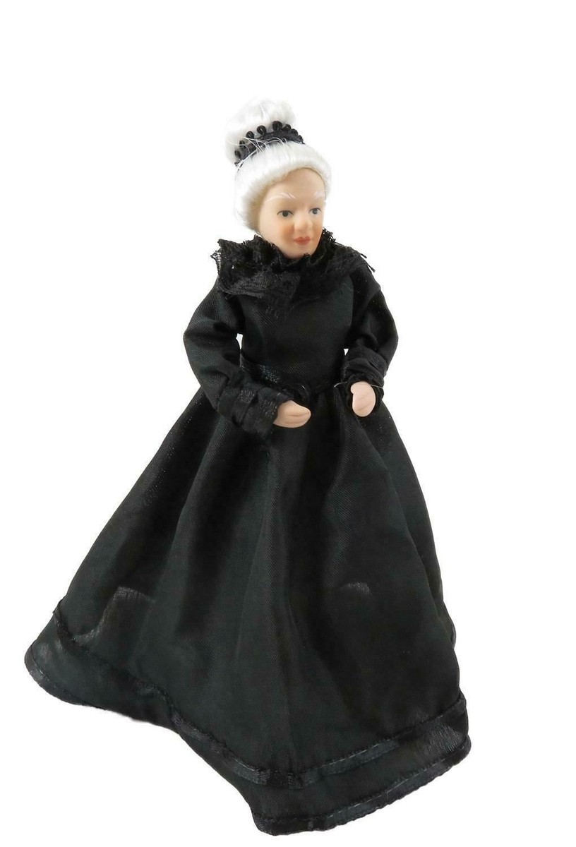 Melody Jane Victorian Lady Doll - 1:12 Scale Porcelain Doll In Coffee Outfit, 6 Inches Tall - View #10