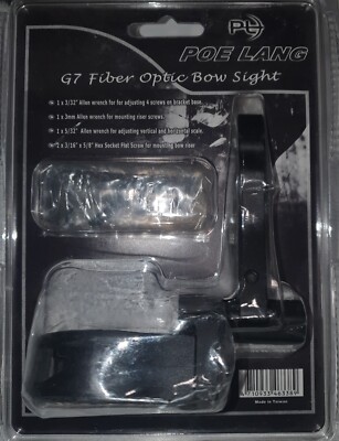 Poe Lang SAS-502 G7 Fiber Optic Bow Sight 0.029'' Diameter