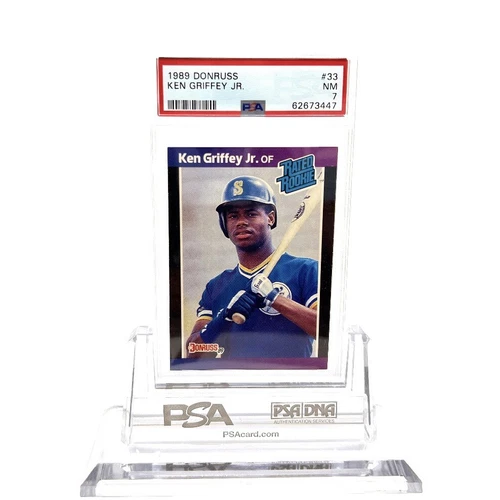 1989 Donruss Ken Griffey Jr. #33 RC Rated Rookie PSA 7 NM