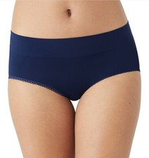 WACOAL 874332 BLACK IRIS FEELING FLEXIBLE HIPSTER PANTIES SIZE LARGE
