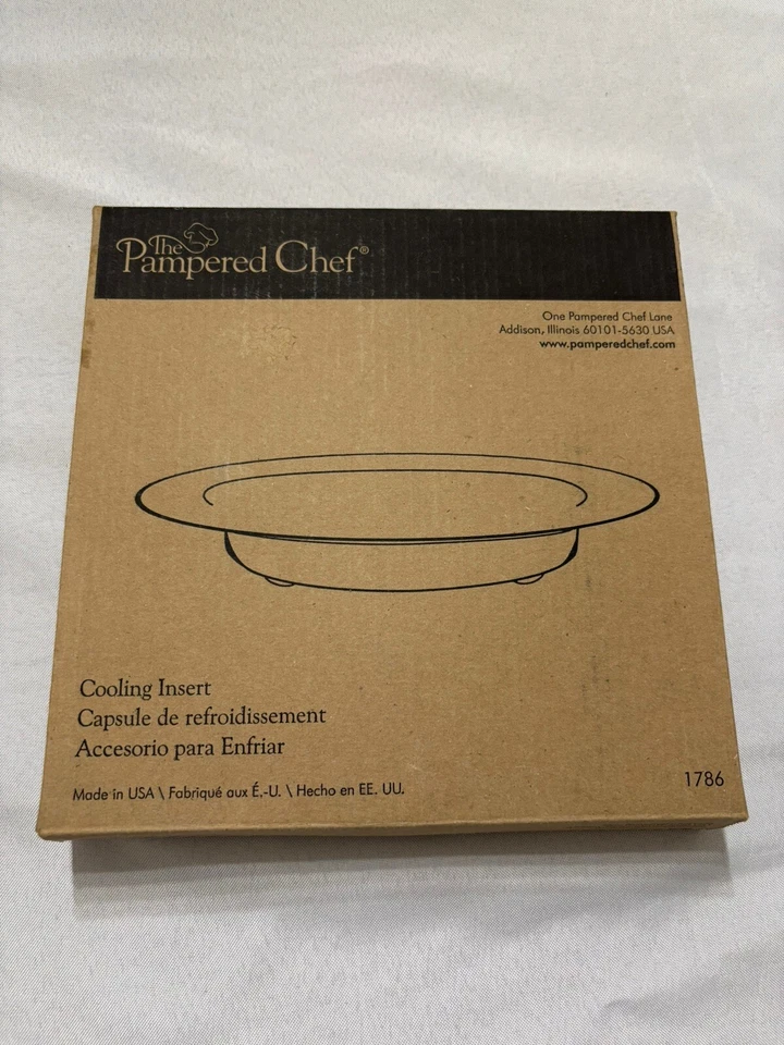 Inserto de enfriamiento The Pampered Chef verde #1786 para hilandero de ensaladas hecho en EE. UU. ¡NUEVO! Foto 4 de 4