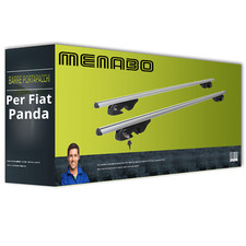 Barre portatutto alluminio adatto per Fiat Panda 312 / 319 Menabo Sherman