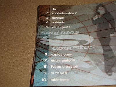Sentidos Opuestos Viviendo Del Futuro 1996 Emi Cd RARE Press