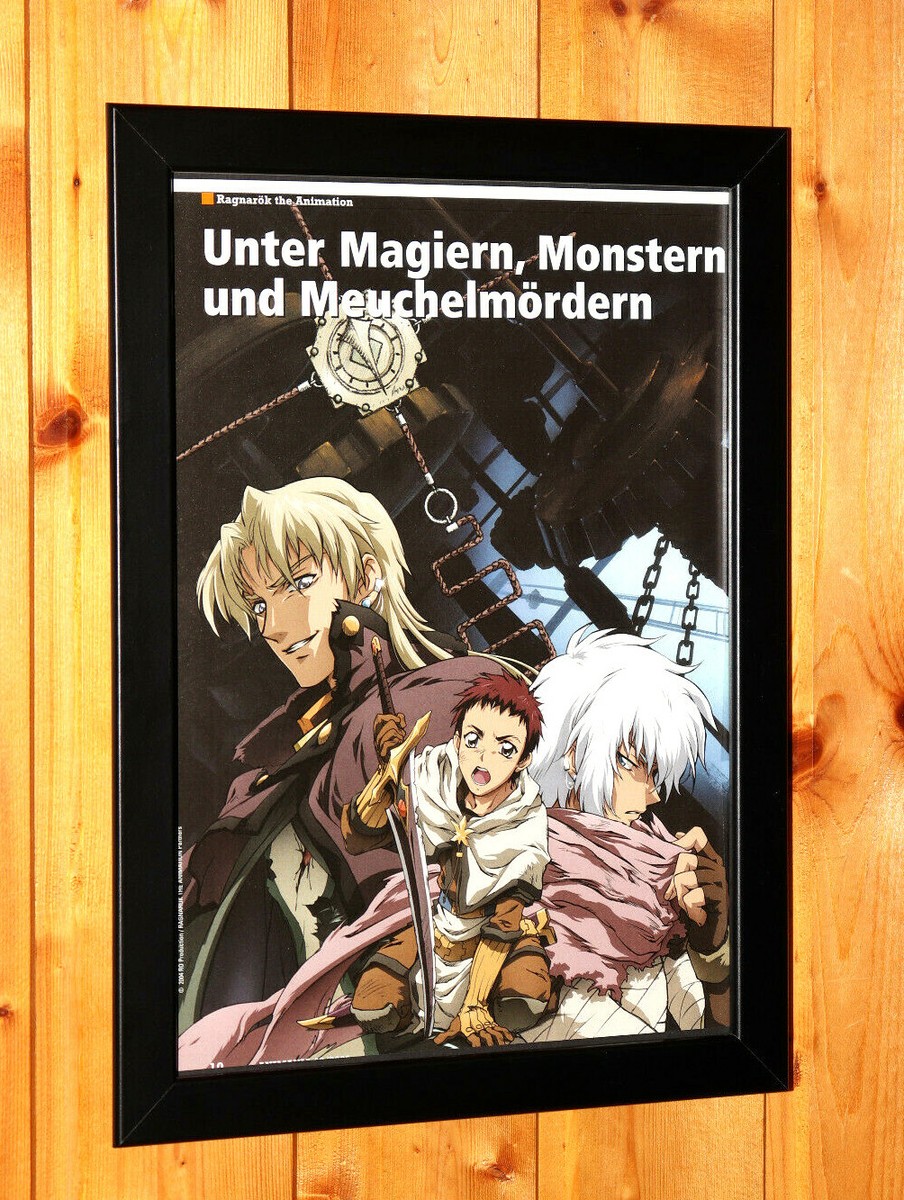 Ragnarok the Animation Anime Manga Old Rare Promo Poster / Ad Art
