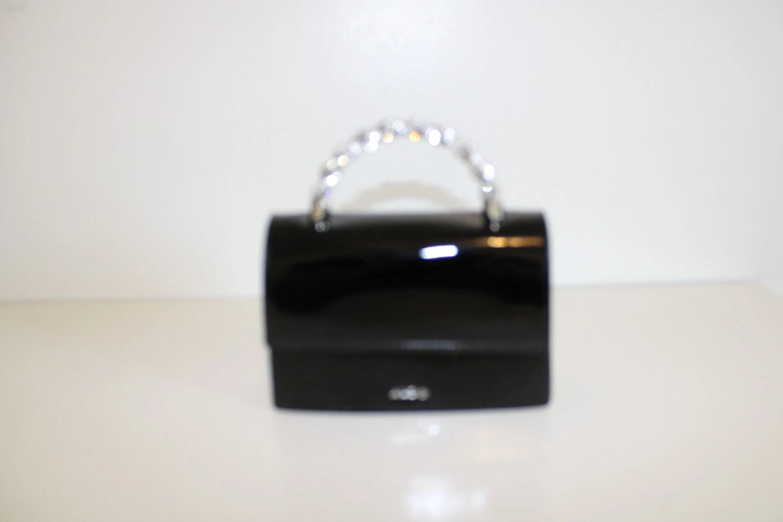 ALDO Mini Nera con Manico Diamante Argento Donna Borsa Regalo Vacanze