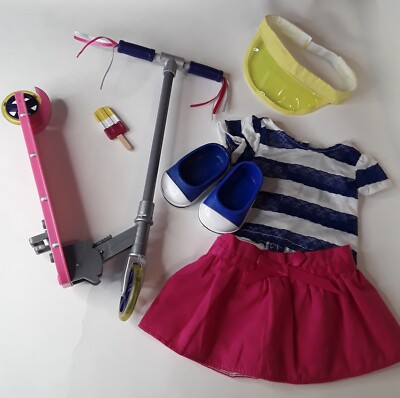 UNSERE GENERATION PUPPE 18 ZOLL ''SÜSS ZU SCOOT'' KOMPLETTES DELUXE-OUTFIT 