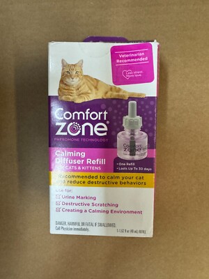Comfort Zone Calming Opticalm Diffuser Refills for Cats,New,Sealed ...