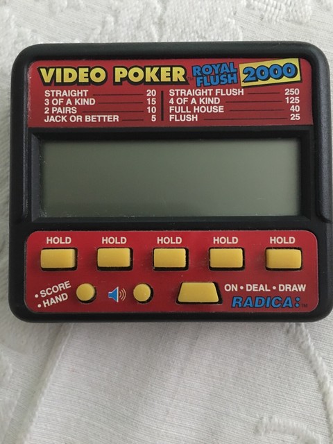 video poker handheld game