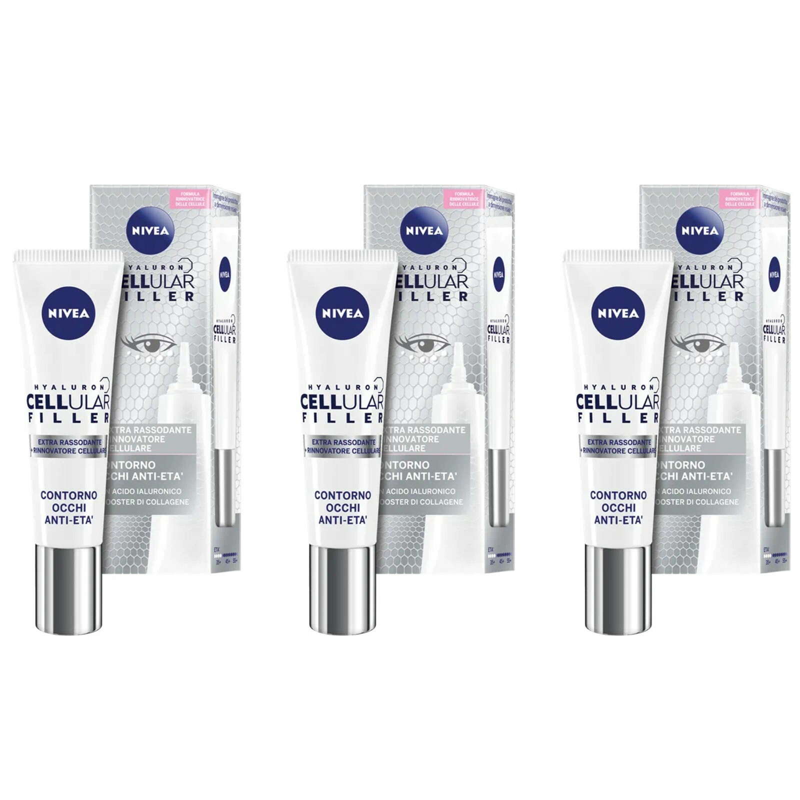 Rigenera il tuo Sguardo con NIVEA Hyaluron Cellular Filler 3pz