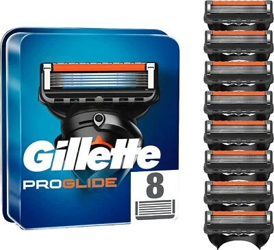 Pack 8 Lames GILLETTE Proglide Recharge de Rasoir fusion 5 Gilette 100% ORIGINAL