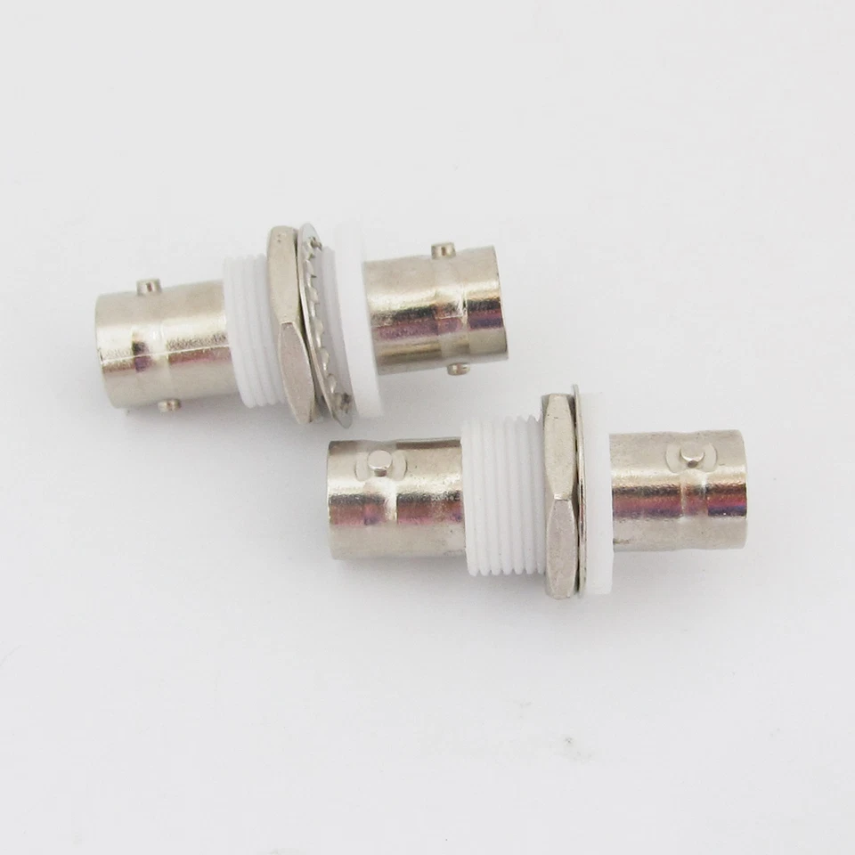 50pcs BNC Female to BNC Female Straight Coupler Adapter Connector White Bulkhead - Image 4 of 4