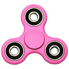 PINK Tri-Spinner Fidget Toy Stress Reducer Finger Spinner Ceramic Bearing PINK