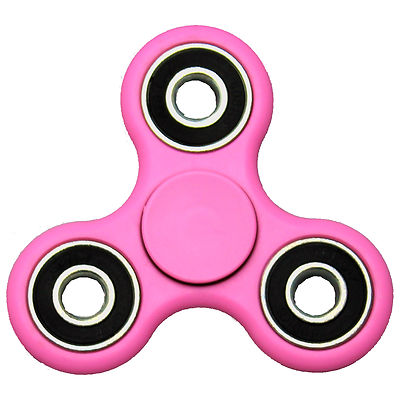 PINK Tri-Spinner Fidget Toy Stress Reducer Finger Spinner Ceramic Bearing PINK